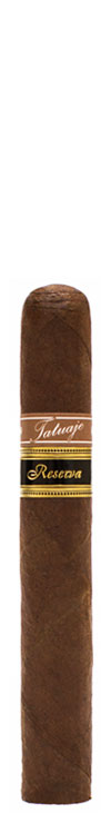 Single Tatuaje Reserva cigar with brown wrapper and gold-and-black 'Reserva' band on white background.