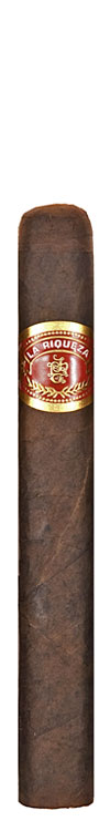 La Riqueza cigar with red-and-gold band