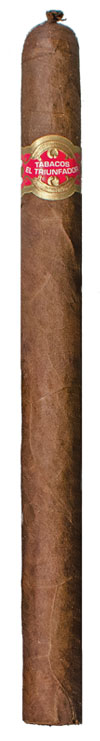 El Triunfador cigar on white background with red and gold 'Tabacos El Triunfador' band.