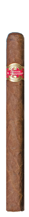 El Triunfador cigar with red and gold band on white background