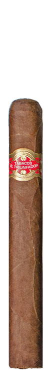 El Triunfador cigar with red and gold band on white background