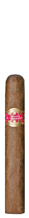 El Triunfador cigar with red and gold band on white background