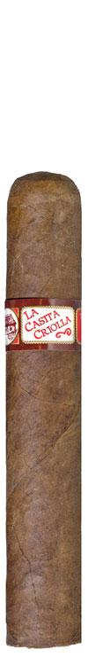 Single La Casita Criolla cigar with red-and-gold band