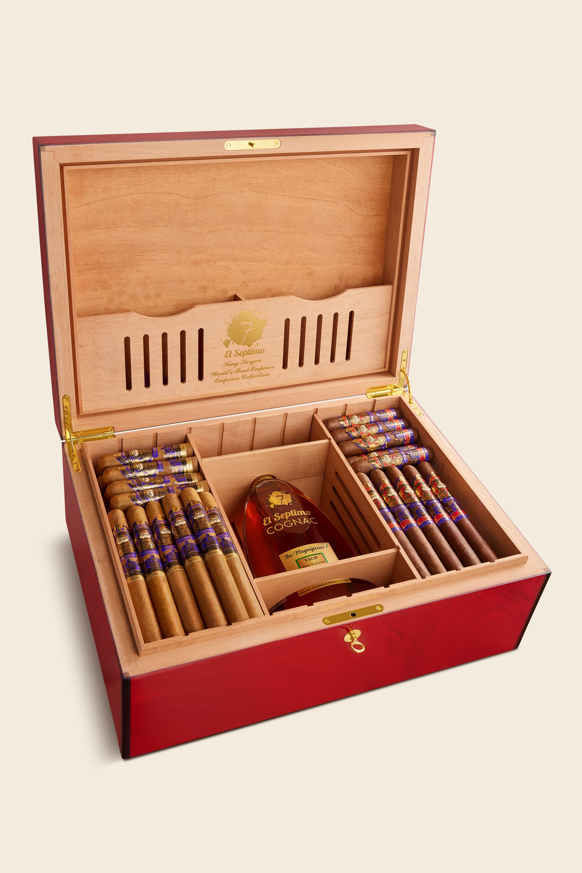 Small King Sargon Limited Edition Filled Humidor (Olive Wood)