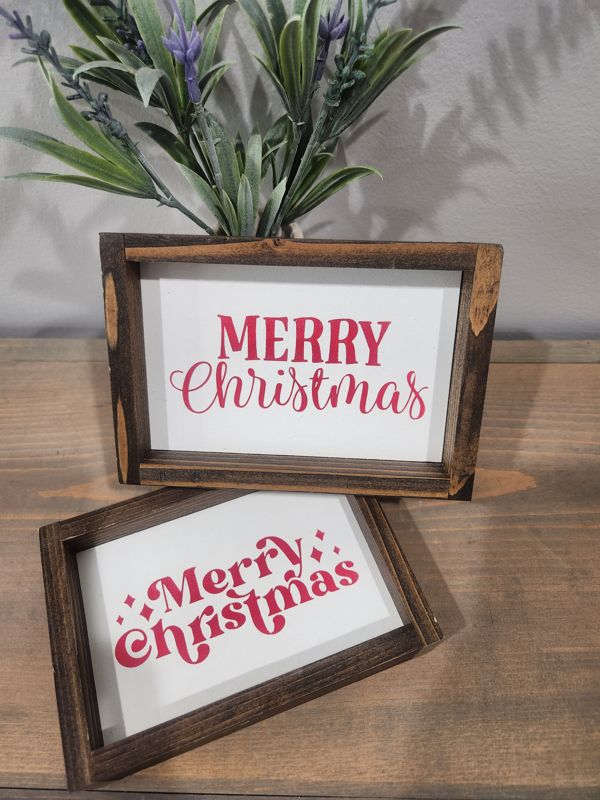 MERRY CHRISTMAS SIGN 4X6