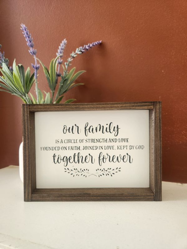 Our Family is a Circle of Strength