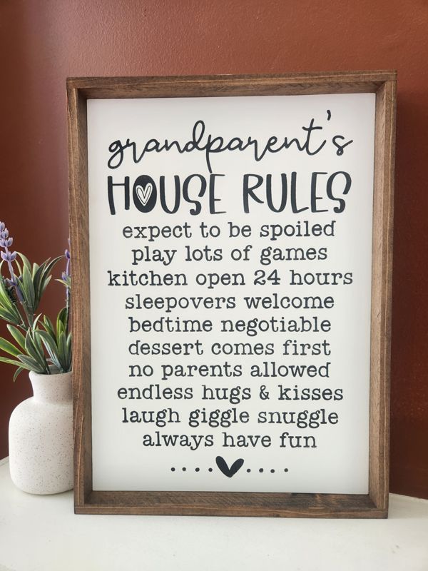 Grandparent's House Rules