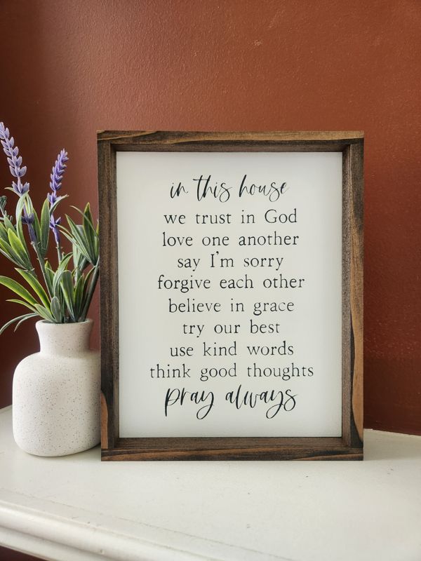 In This House We Trust God