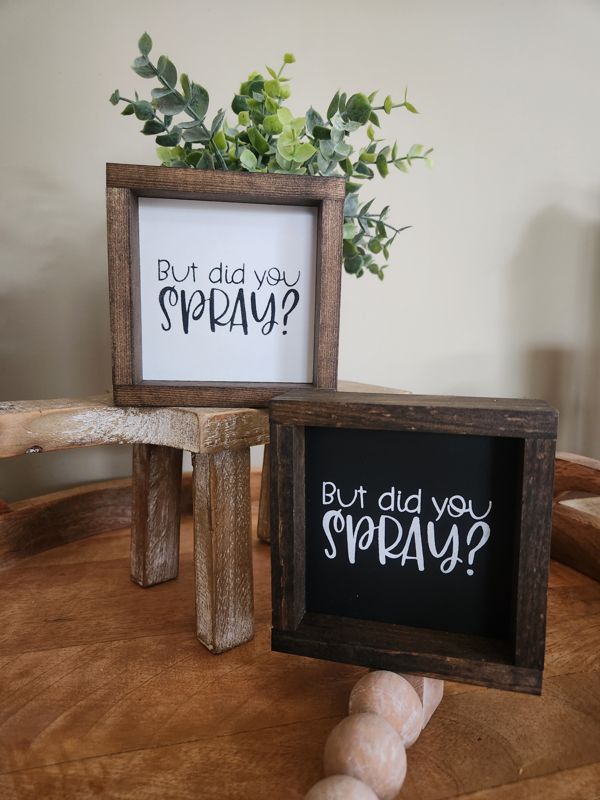 But Did Your Spray