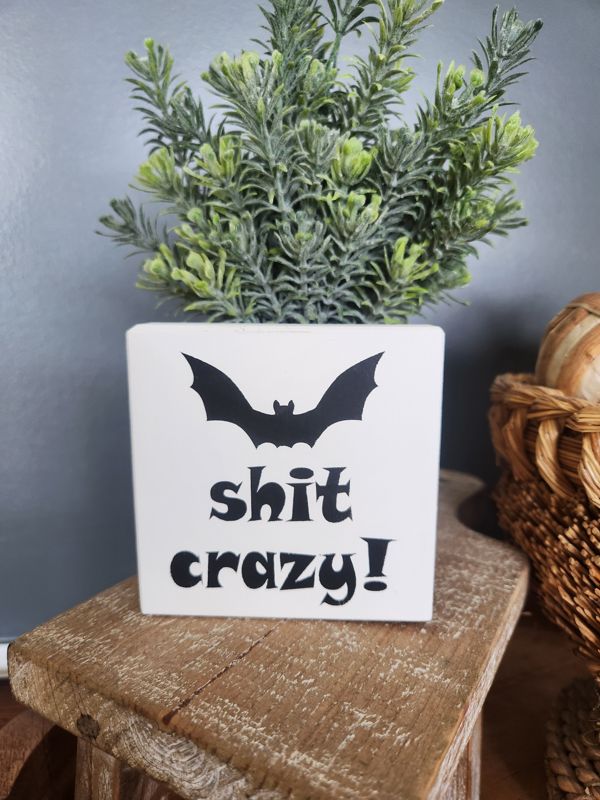 Bat*** Crazy Sign