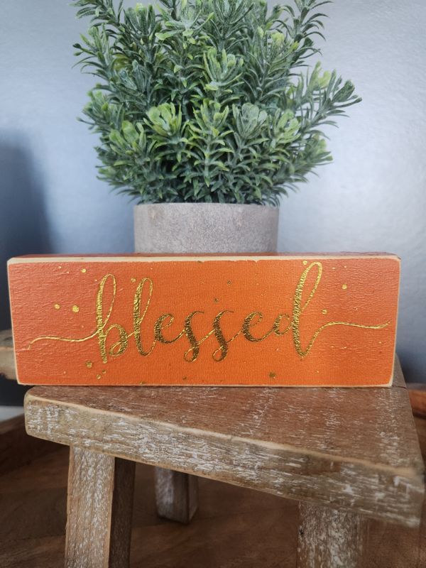Wood Decor Block - Blessed