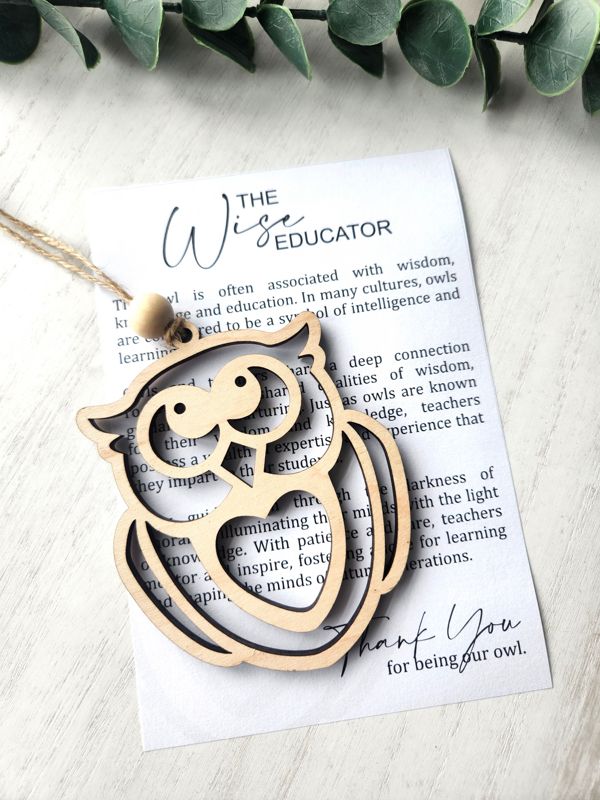 The Wise Educator Owl Ornament