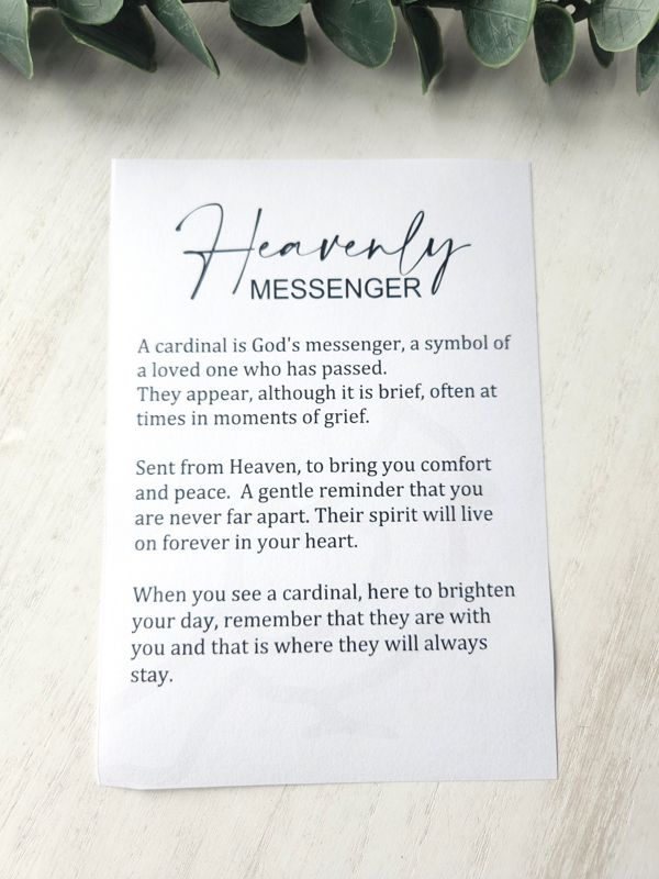 Heavenly Messenger/Memorial Ornament