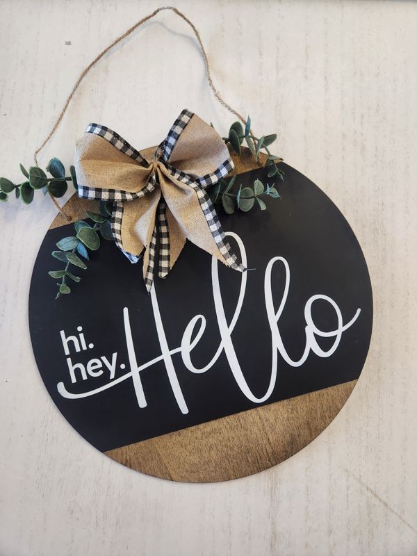 Hi, Hey, Hello Door Hanger