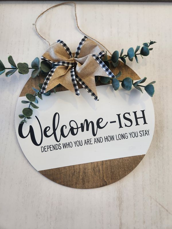 Welcome/ish Door Hanger