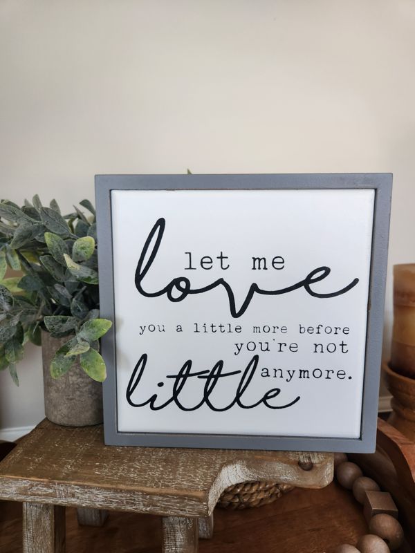 LET ME LOVE YOU (Gray Frame)