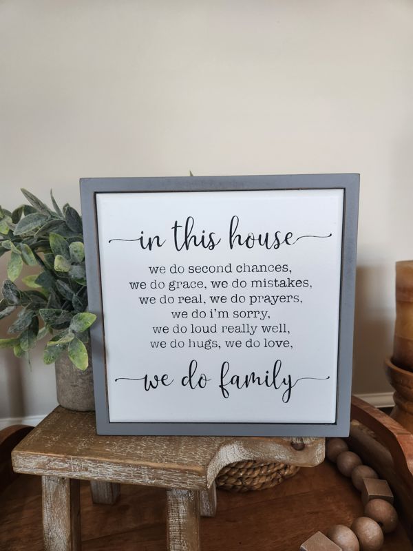 IN THIS HOUSE (Gray Frame)