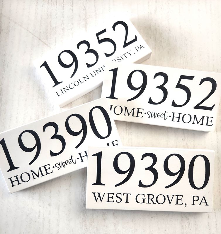 Zip Code Sign - Unframed