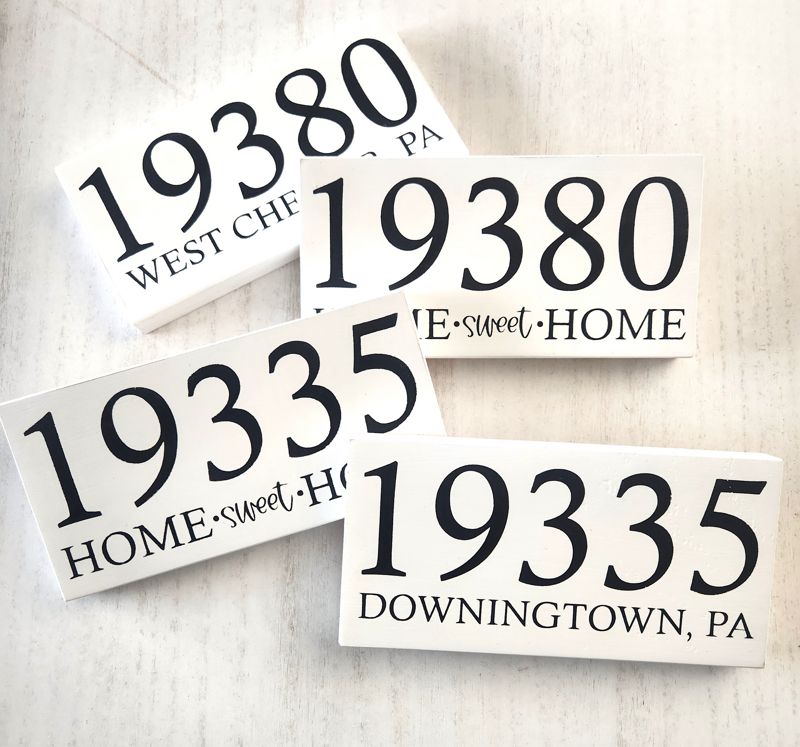 Zip Code Sign - Unframed