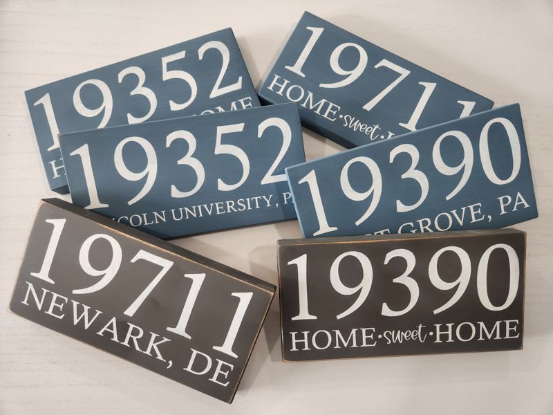 Zip Code Sign - Unframed