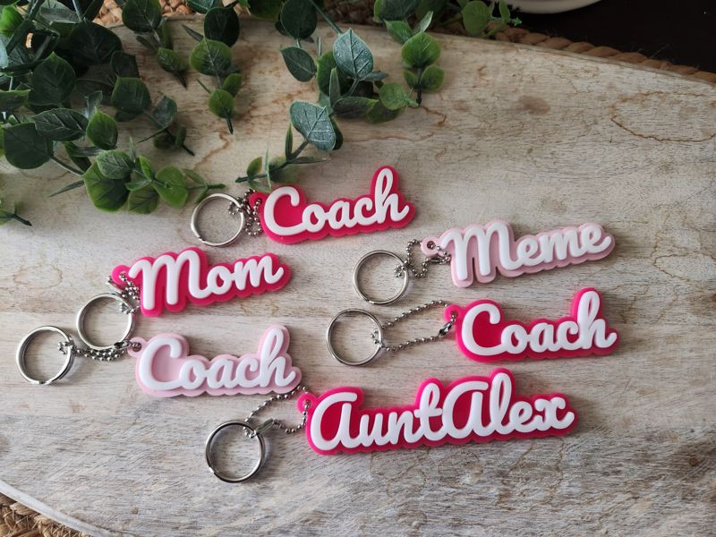 Acrylic Keychains - Female/Mom/Grandma/Custom Name