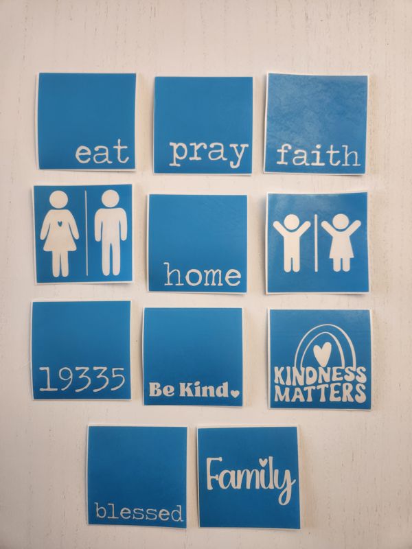 DIY Paint Kit Mini Block Signs