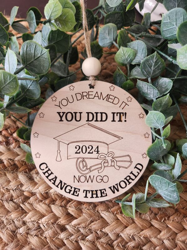Milestone Ornament/Gift Tag/Car Charm - High School/College/Middle School