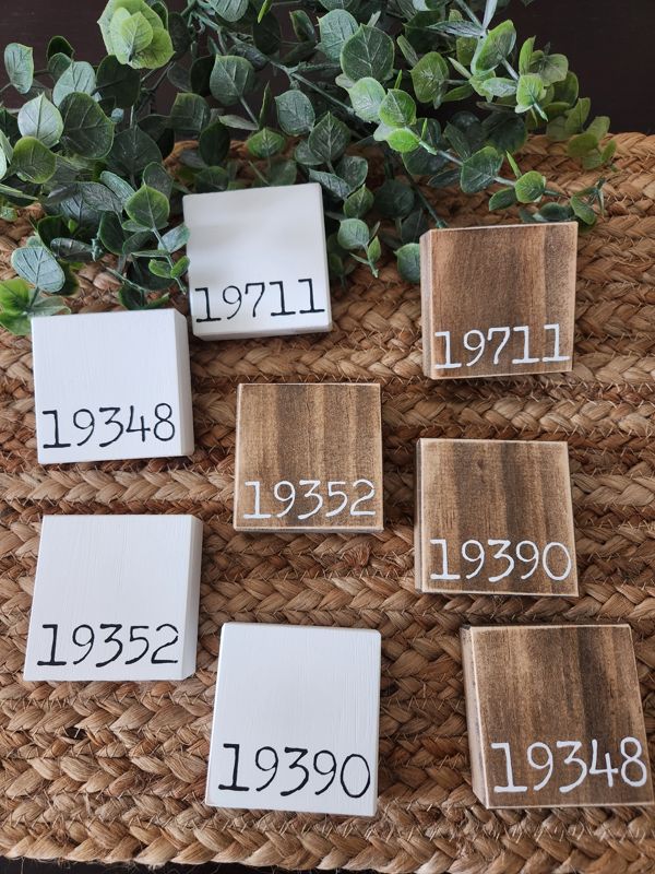 Mini Zip Code Signs
