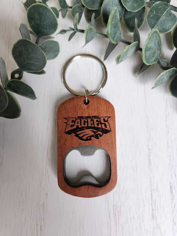 Keychain Bottle Opener Eagles Logo
