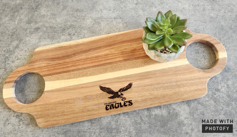 Two Handle Cutting Board/Serving Tray - Vintage Logo