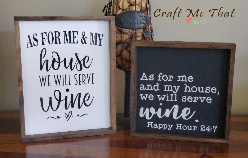 As For Me and My House We Will Serve Wine - Happy House 24/7