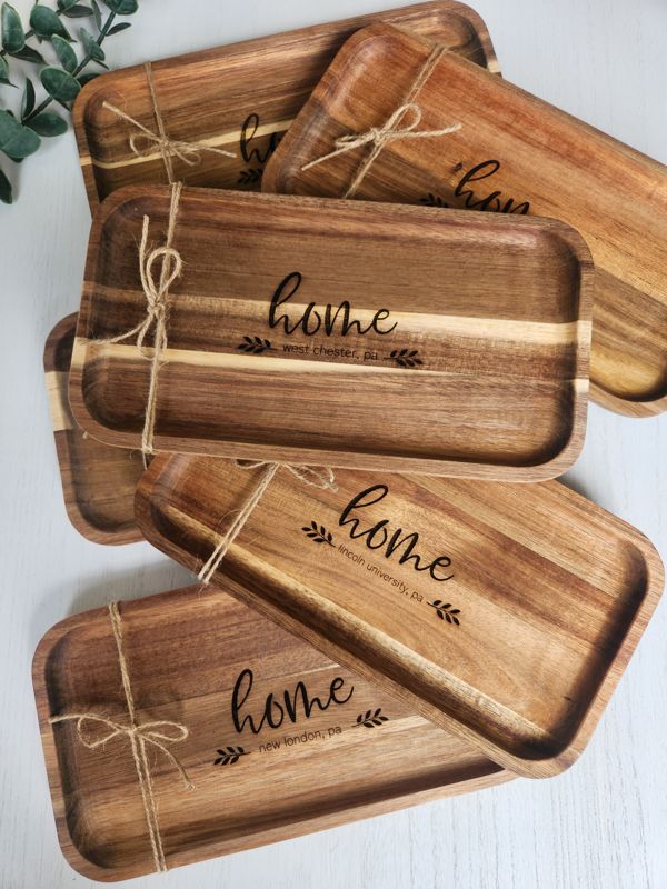 Wood Trays - City and State