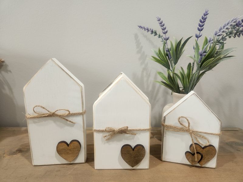 WHITE FREE STANDING WOOD SHORTEST HEIGHT HOUSE - MOVING SALE