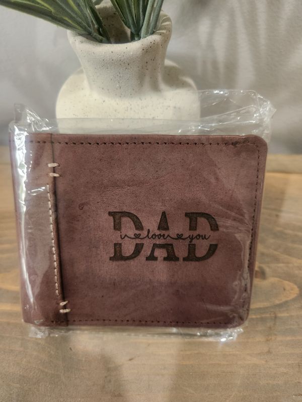 LEATHER WALLET - I LOVE YOU DAD