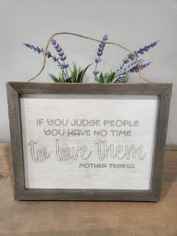 MOTHER TERESA SIGN