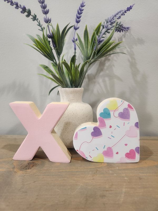 X HEART PATTERNED PINK