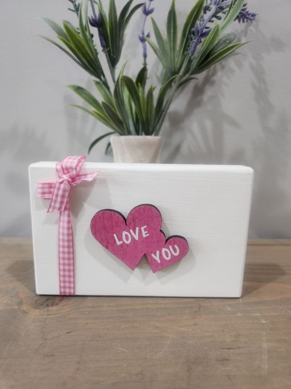 LOVE YOU WOOD ENVELOPE - PINK