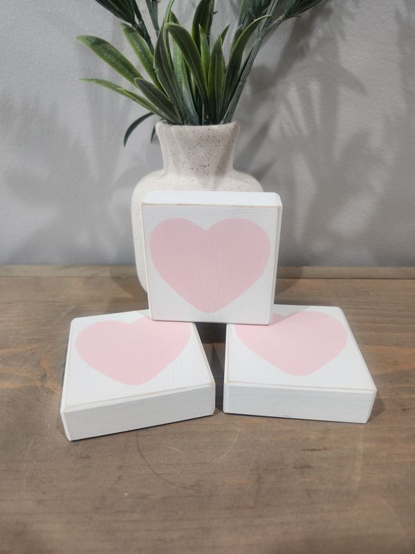 PINK HEART MINI BLOCK