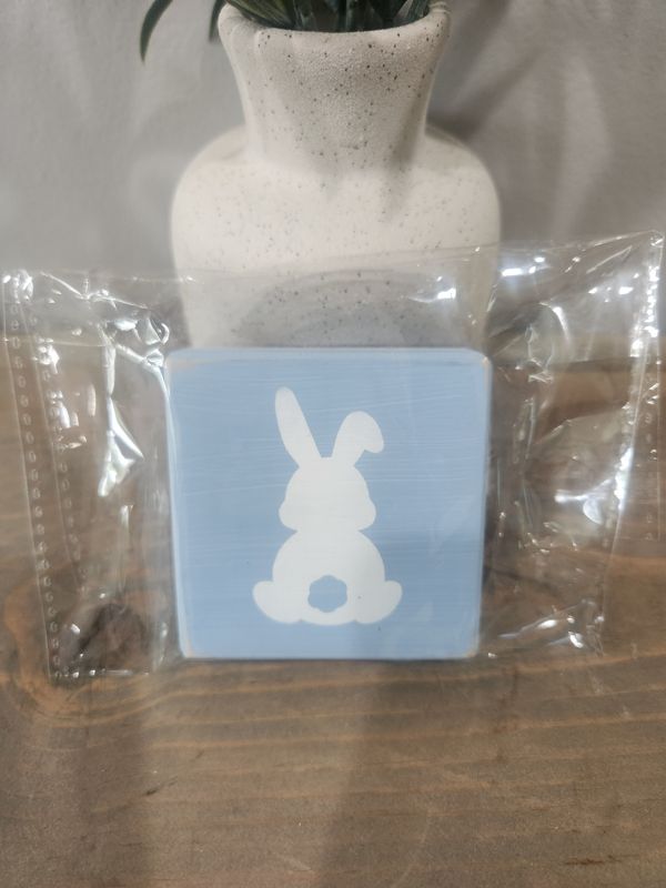 BLUE MINI FLOPPY EAR BUNNY SIGN