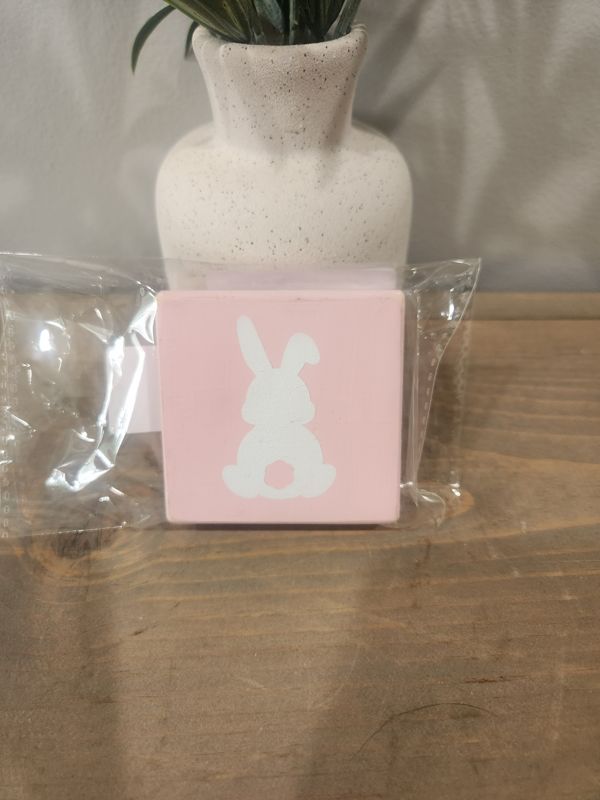 PINK MINI FLOPPY EAR BUNNY SIGN