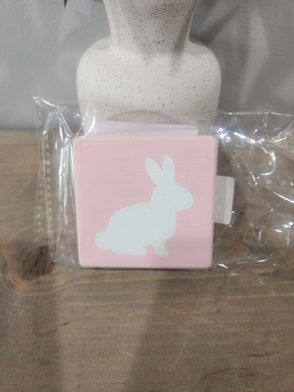 PINK MINI PROFILE BUNNY SIGN