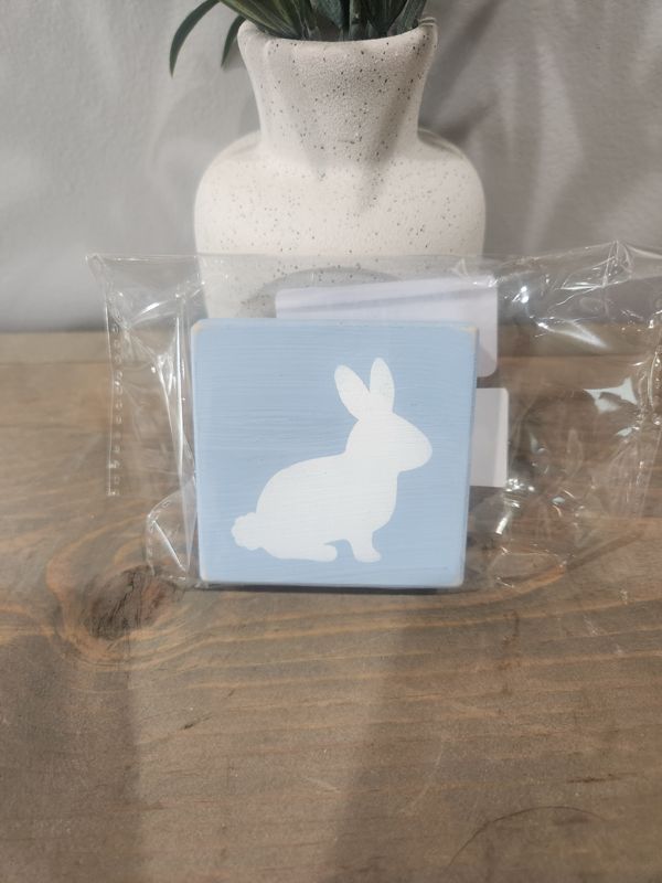 BLUE MINI PROFILE BUNNY SIGN