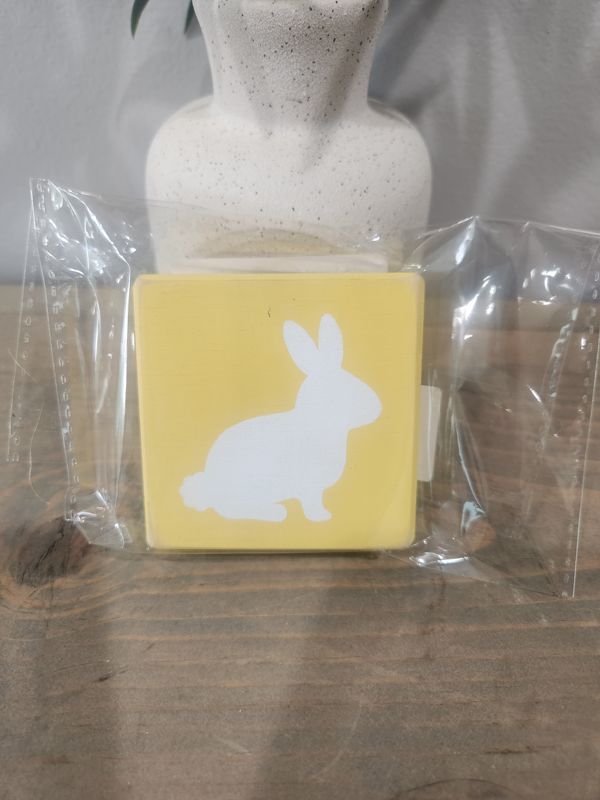 YELLOW MINI PROFILE BUNNY SIGN