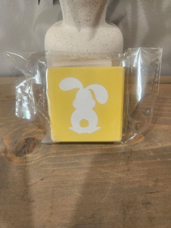 TWO FLOPPY EAR BUNNY YELLOW MINI SIGN
