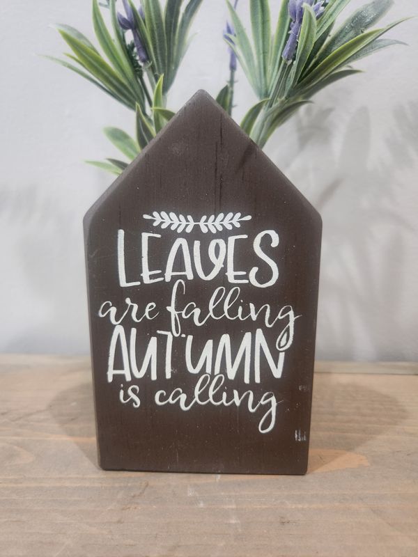 LEAVES ARE FALLING BROWN HOUSE
