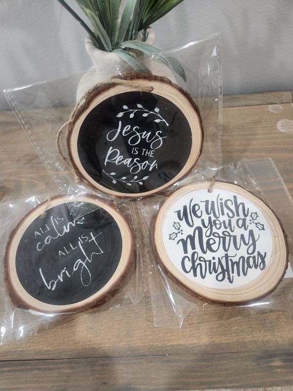 WOOD SLICE ORNAMENT BUNDLE 7