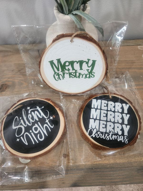 WOOD SLICE ORNAMENT BUNDLE 8
