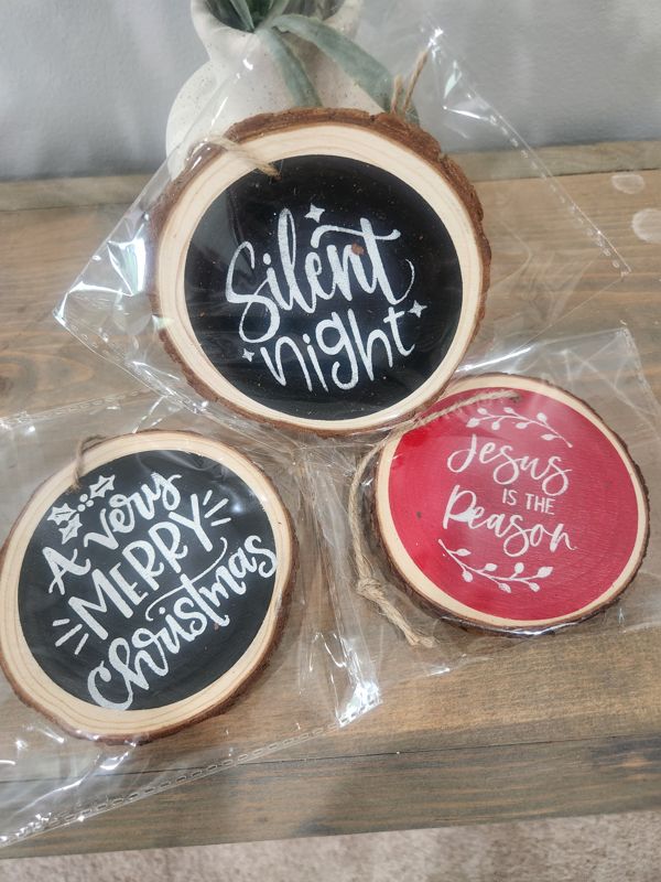 WOOD SLICE ORNAMENT BUNDLE 9