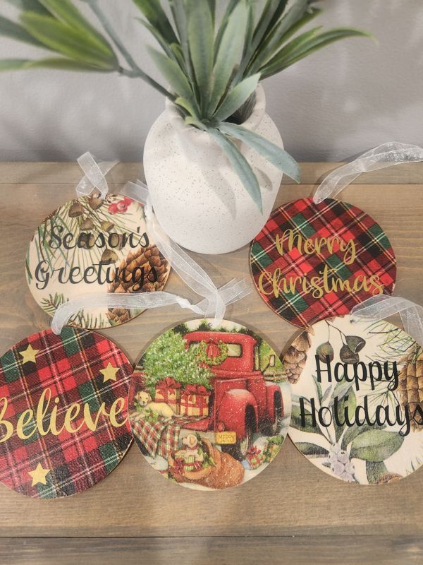 PATTERN WOOD ORNAMENT BUNDLE 3
