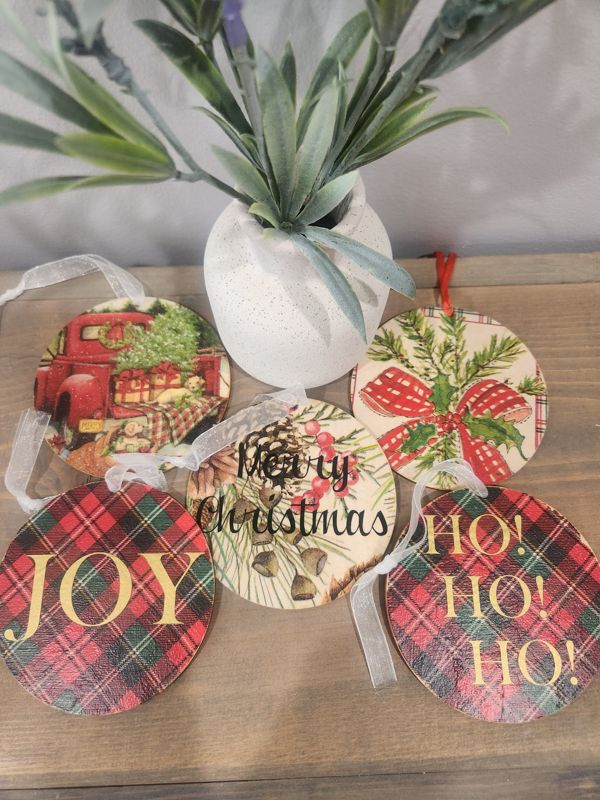 PATTERN WOOD ORNAMENT BUNDLE 5